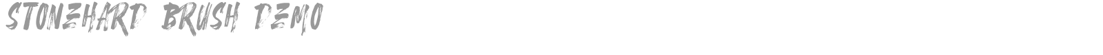 Stonehard Brush font preview